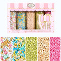Confect Sprinkles – 5 Pack Assorted Cake Decorating Mix (Hot Pink & Ivory Pearl Dragees, Champagne Gold & Blue Jimmies, Green Sparkling Sugar) – Festive Edible Toppings for Cakes, Cupcakes, Cookies – Vegan, Gluten-Free, Nut-Free, Soy-Free, Dairy-Free, ...
