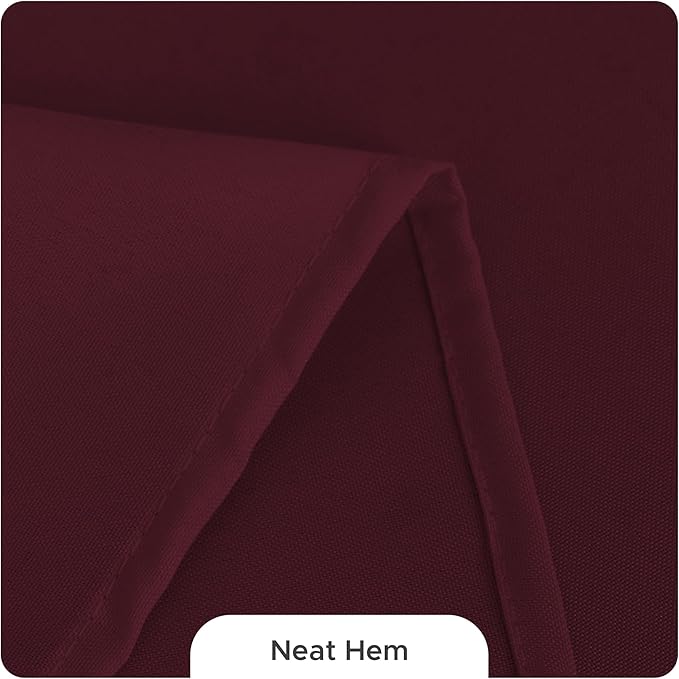 Fitable 8 Pack Table Cloth Rectangle Table: Stain and Wrinkle Resistant Tablecloth Rectangular, Washable Polyester Tablecloths for Wedding Party Dining Banquet Event Catering(Burgundy, 70x108 Inch)