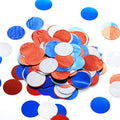 Red White Blue Table Confetti Party Decorations Metallic Circle Dot Confetti, 1.2 Inch, 300pcs