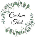 Custom Stickers for Weddings, Birthdays & Businesses - Personalized Labels with Your Logo - Waterproof, Fade and Heat Resistant - Pack of 100-1000 (Wreath J, 4 Inch)