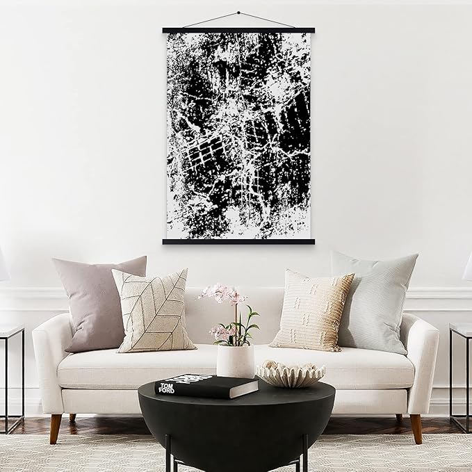 13x19 13x18 13x22 Poster Frame, Magnetic Light Wood Frame Hanger for Photo Picutre Canvas Artwork Art Print Wall Hanging (1 Pack, 13", Black)