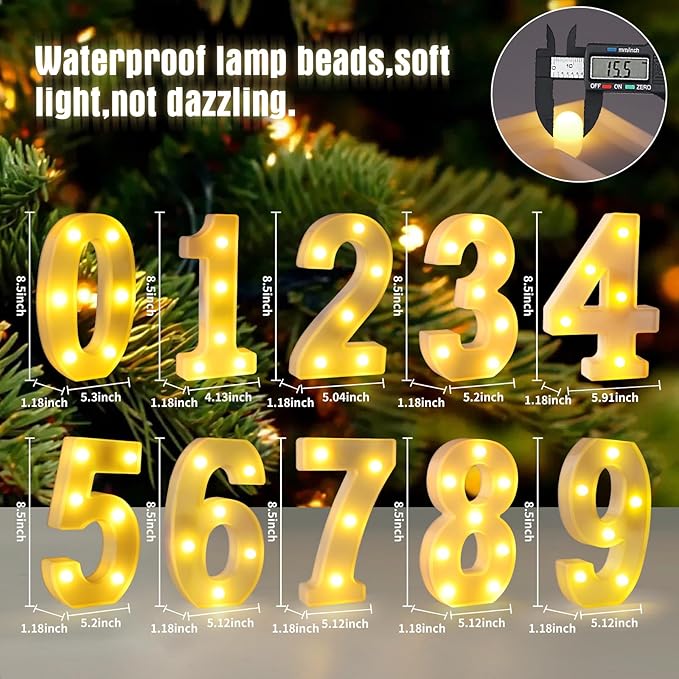 8th Birthday Decorations for Girls and Boys,8 Year Old Birthday Decorations for Centerpieces Table,Light Up Numbers 8 Sign Led for Party Backdrop Wall Decor for Wedding Anniversary Home