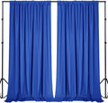 Sugargirl 10x10FT Royal Blue Backdrop Curtains Polyester Photo Backdrop Drapes Curtains 2 Panels with Rod Pockets for Party Birthday Wedding Photography Home Decoration