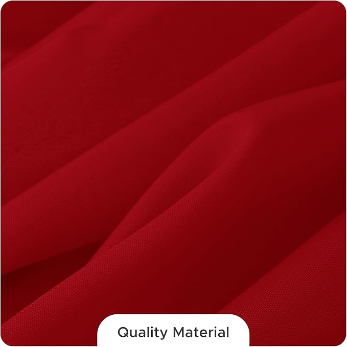 Fitable 8 Pack Table Cloth Rectangle Table: Stain and Wrinkle Resistant Tablecloth Rectangular, Washable Polyester Tablecloths for Wedding Christmas Party Dining Banquet Event(Red, 70x108 Inch)