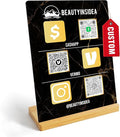 Personalized Custom Metal QR Code Sign Venmo Cashapp Scan to Pay with Stand Instagram Facebook Social Media QR Signs Bar Code QR Plaque Print for Business Salon Beauty Store Restaurant Wifi Sign