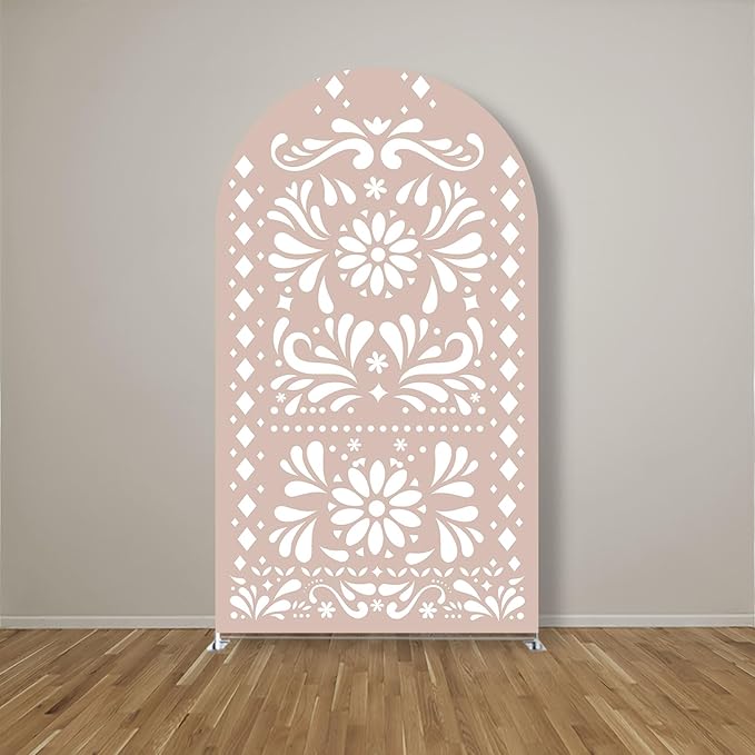 Mexico Theme Arch Stand Covers Fiesta Wedding Party Elastic Fabric Background Birthday Baptismx Baby Shower Decor Props (120x220cm(W48''H86''),G-3738)