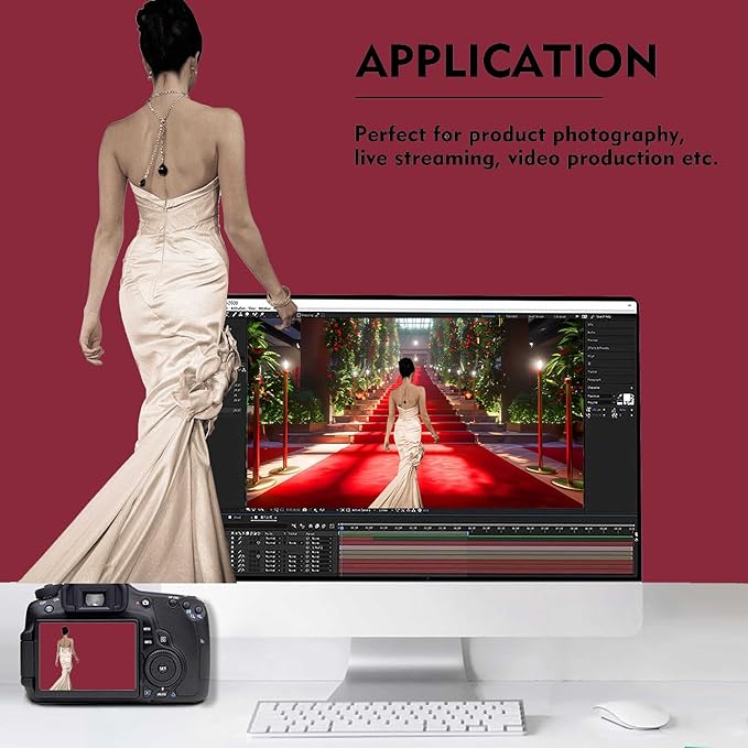 Wine Red Photography Backdrop for Photoshoot, Photo Backdrop Curtain, Perfect Wine Red Backdrops for Party Portrait Photoshoots Video Studio 10FTx20FT