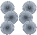 Gray Party Decorations,Wedding Decorations for Party Events Accessories,Anniversary Decorations,Birthday Decorations for Men,16in Hanging Paper Fans 30 Color DIY Set(Gray)