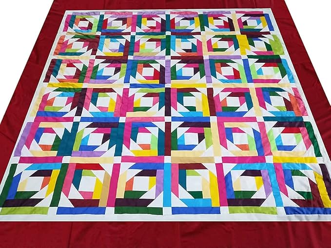 50 PCS 10" x 10" Precut Multi-Colors Cotton Fabric Squares Fabric Bundles for Sewing & Quilting Beginners