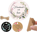 Custom Hang Tags for Favors, Custom Gift Tags, Customized Gifts Wrapping Labels, Personalized Wedding Items Birthday Party Favors Crafts Tag, Round Thick Kraft Paper Hang Tags with String