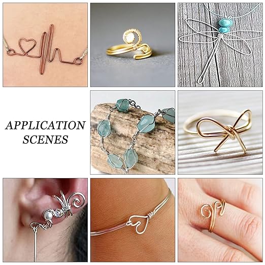 BENECREAT 12 17 18 Gauge Aluminum Wire (18 Gauge,492 FT) Anodized Jewelry Craft Making Beading Floral Colored Aluminum Craft Wire - FireBrick