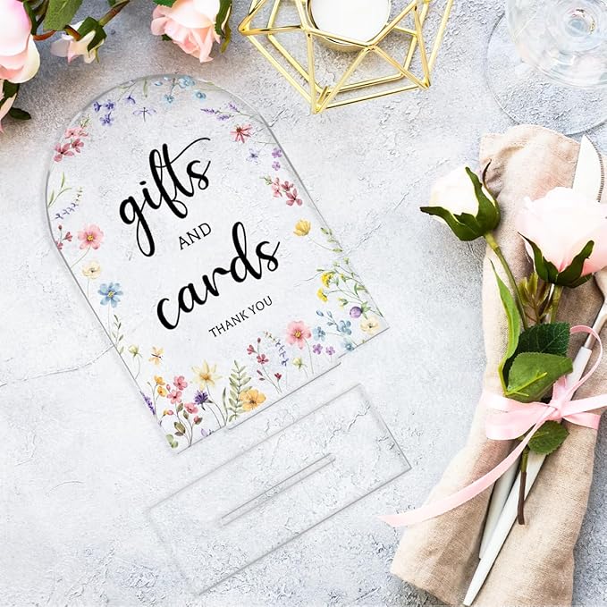 6 Pcs Wedding Decor, Ceremony Sign, Wedding Sign for Reception & Event Party,Bridal Shower Decorations, Wedding Table Decor Accessories for Anniversary And Event 5x7 Inch