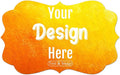 100-500 Custom Stickers Personalized Labels, Customized Stickers with Any Image Logo and Text. Custom Stickers for Business Logo Labels,etc. (Fancy Frame,3X1 Inch)