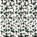 16Pcs 126Ft Light Pink Rose Garland, Fake Rose Hanging Flowers, Artificial Flower Vine, Hanging Floral Vine Garland for Wedding, Birthday Party, Wall Arch, Halloween, Christmas Garden Backdrop Decor