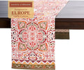 Maison d' Hermine Table Runner 100% Cotton Double Layer Table Runners 108 inches Long for Thanksgiving Christmas Decorations Home Kitchen Dining Party Wedding (Damask, 14.5" x 108")