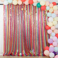 ShinyBeauty 20x10FT Rainbow Sequin Photography Backdrop - Multicolor Party Decoration, Glitter Curtain for Birthday/Wedding/Photo Booth/Baby Shower