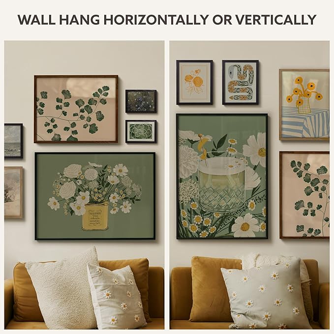 Opposite Wall - 12x16 in - Natural Solid Oak Wood Picture Frame - Lightweight, Versatile & Shatterproof - Wall Hanging Poster or Photo Frame - Wall Decor for Office, Gallery & Home