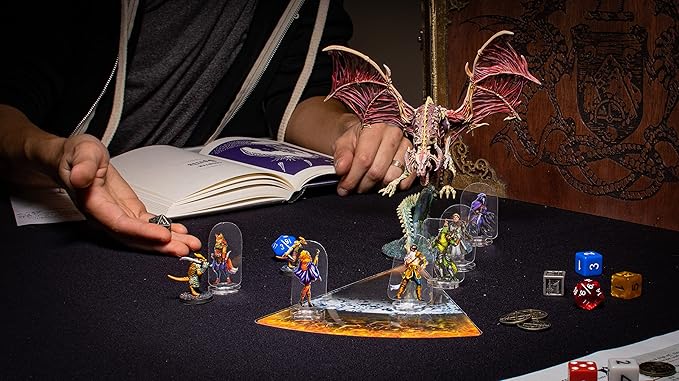 Arcknight Flat Plastic Miniatures: The Grove; 62 Unique Forest-Themed Minis for DND 5e and Pathfinder; Affordable, Skinny Figurines for Dungeons and Dragons and Other Tabletop RPG Games