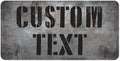 Custom Sign, Custom Street Sign, 11 Font Colors, 13 Font Styles, 4 Hole Options, 22 Sizes, 6x12 Inches, Rust Free DiBound, Fade Resistant, Made in USA by My Sign Center (Grunge Metal)