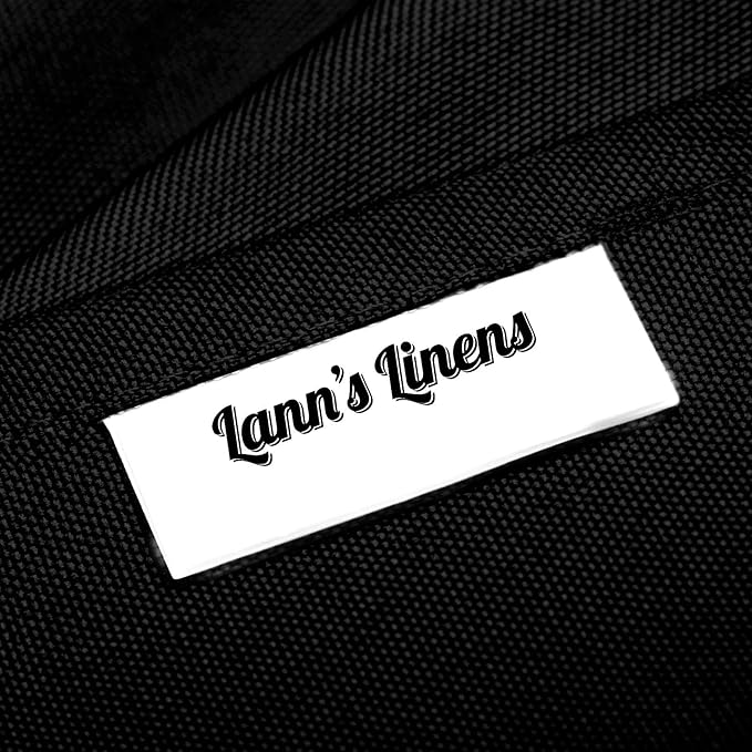 Lann's Linens - 10 Premium 60" x 126" Tablecloths for Wedding/Banquet/Restaurant - Rectangular Polyester Fabric Table Cloths - Black