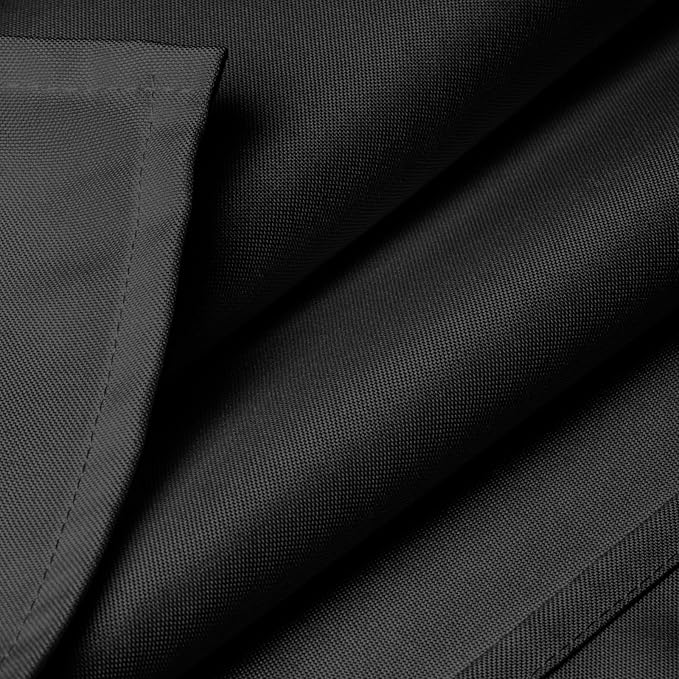Lann's Linens - 10 Premium 60" x 126" Tablecloths for Wedding/Banquet/Restaurant - Rectangular Polyester Fabric Table Cloths - Black