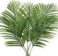 Large Artificial Palm Leaves Palm Fronds Tropical Leaves Areca Palm Branches Palm Leaves with Stem Palm Tree Leaves Faux Palm Leaves for Floral Arrangement Fake Leaves Palm Sunday Decor-Large Leaf