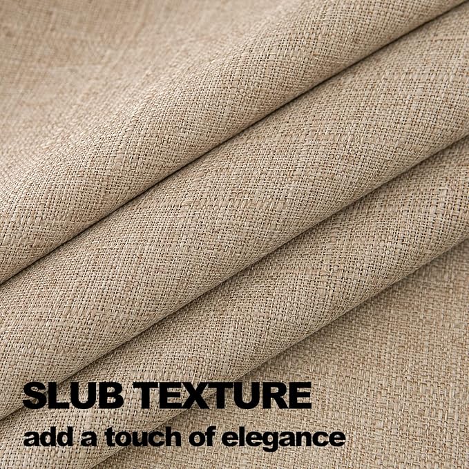 NLMUVW Linen Tablecloth for Square Tables - Burlap Textured Table Cloth Water Resistant Farmhouse Decorative Table Cover for Dining Kitchen Card, 42 x 42 Inch