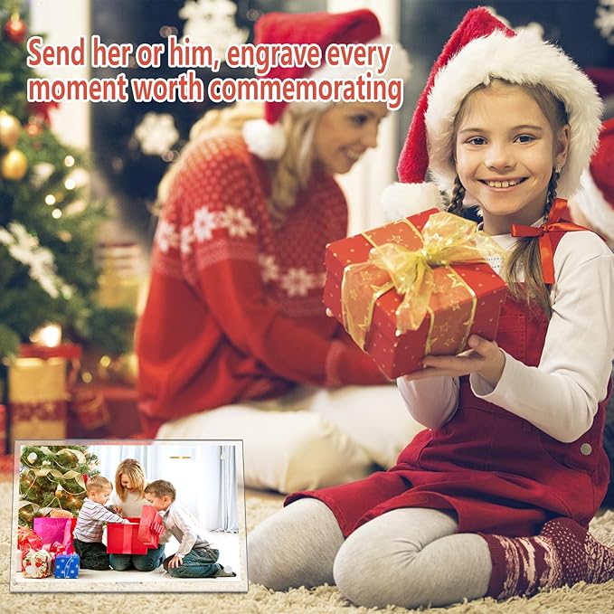 HELPLEX Picture Frames, 3 Pack 4x6 inch Acrylic Picture Frame Clear 4 x 6 Photo Frames Magnetic Picture Frames Ready for Tabletop Display, Effectively Protect Photos from Fading and Yellowing