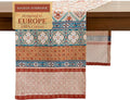 Maison d' Hermine Table Runner 100% Cotton Single Layer Table Runners 72 inches Long for Thanksgiving Christmas Decorations Home Kitchen Dining Party Wedding (Romane, 14.5" x 72")