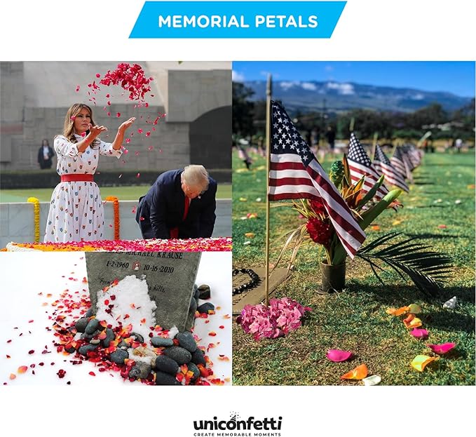 Dried Flower Thousand Days Biodegradable Confetti - Real Flower Petals for Weddings, Flower Girl Toss, Wedding Send Off Ideas, Party Table Decoration | Boxed - 8oz (0.5lbs)