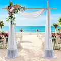 MDS Halloween Chiffon Draping Fabric - 1 Panel, 30" Wide x 100ft Long - Sheer Spooky Arbor & Canopy Drapery for Haunted House Backdrops, Party Ceilings, DIY Costumes & Themed Events - Cool Gray