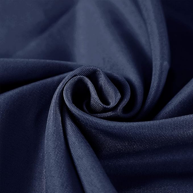 Rectangle Tablecloth 60x120 inch Washable Polyester Fabric Table Cloth for Wedding Party Dining Banquet Decoration（60x120, Navy）