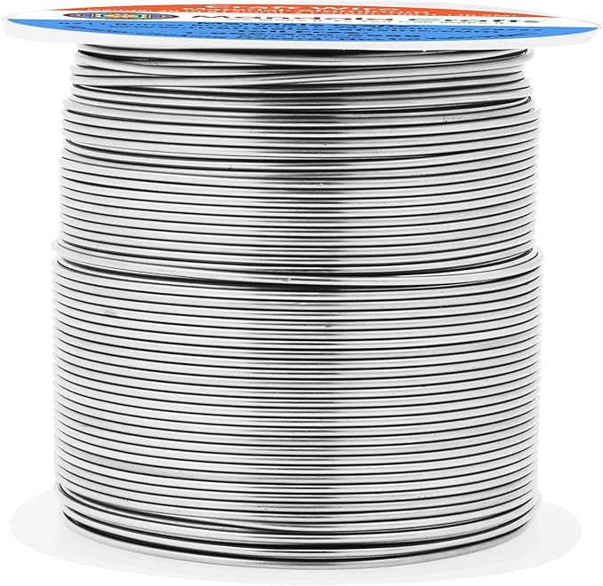 Mandala Crafts 20 Gauge Anodized Aluminum Craft Wire for Jewelry Making - 100 FT Colored Flexible Gray Wire - Bendable for Bonsai Armature Crafting Sculpting