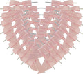 50pcs 3-1/2" Light Pink Satin Ribbon Bows with Twist Ties for Gift Wrapping Packing Wedding Big Ribbon Bows for Accessories Decoration (Lt.Pink)
