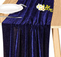 Velvet Table Runner 20 x 120 Inches 10ft Luxurious Thick Soft Velvet Christmas Thanksgiving Wedding Reception Table Runner for Party Reception Decorations(Navy Blue, 1 Pack)