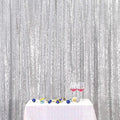 Poise3EHome 6FT x 6FT Sequin Photography Backdrop Curtain for Party Decoration, Silver