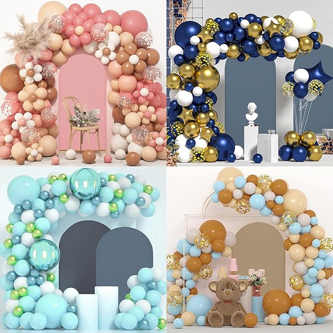 7.2FT Wedding Arch Covers Arch Backdrop Cover Arch Stand Covers Set Arch Cover Spandex Fabric Stretchy Backdrop for Wedding Birthday Party Decoration Baby Shower (Light Pink)