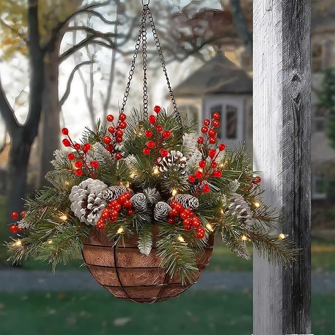 40 Pcs Artificial Berry Stems Branches, Red Christmas Faux Holly Berries Picks Ornaments for Christmas Tree Wreath DIY Craft Decorations Holiday Home Decor (40, Red)