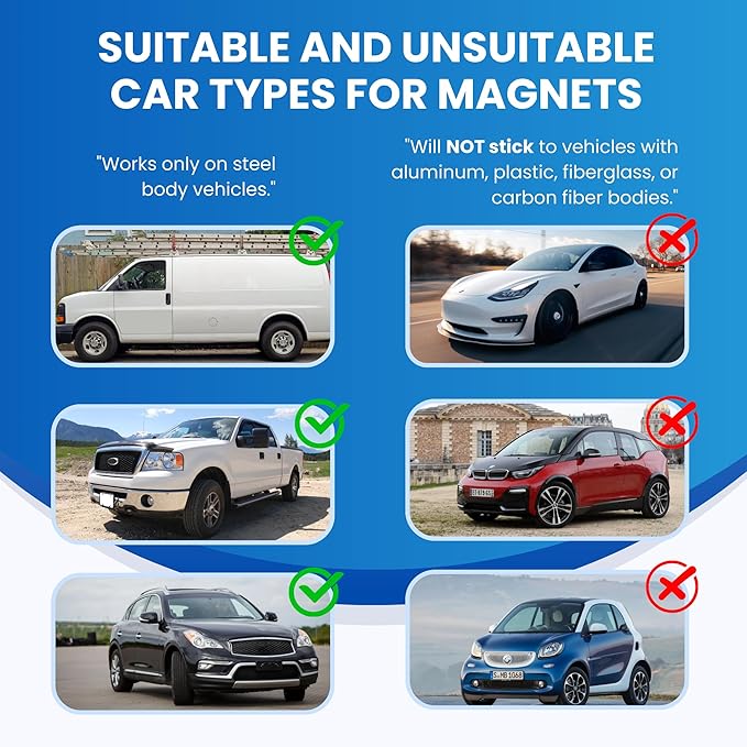 2 Pack (12in x 18in) Custom Car Magnets for Business - Personalized Magnetic Signs for Vehicles and Fridge. Custom Magnetic Signs for Cars, and Magnetic Solutions for Business Promotion.