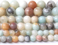 Fancy Stone Beads for Jewelry Making DIY Craft Gemstone Beads Kit (8mm, 45pcs) Smooth Healing Crystal Beads for Bracelets, Necklaces, Home Decor