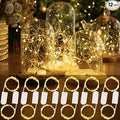 HXWEIYE 12 Pack Fairy Lights Battery Operated, Warm White 7ft 20LED Mini Firefly Starry Lights for Indoor Outdoor Mason Jars Halloween Thanksgiving