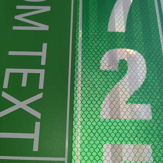 Custom Street Sign, Reflective Option, 10x24 Inch, Rust Free Aluminum,Weather/Fade Resistant,UV Protected