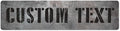 Custom Sign, Custom Street Sign, 11 Font Colors, 13 Font Styles, 4 Hole Options, 22 Sizes, 3x12 Inches, Ideal Christmas Gift, Rust Free DiBound, Fade Resistant, Made in USA by My Sign Center (Grunge