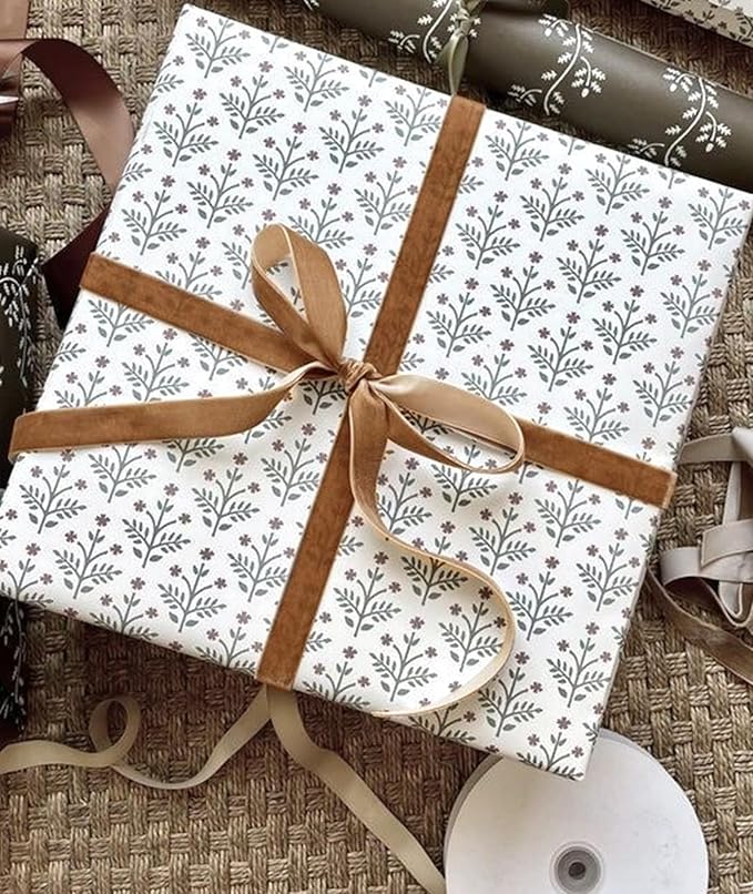Copper Velvet Ribbon 5/8'' 25 Yards for Christmas Tree, Gift Wrapping, Flower Bouquet, Wreath Decorations, Bow Making