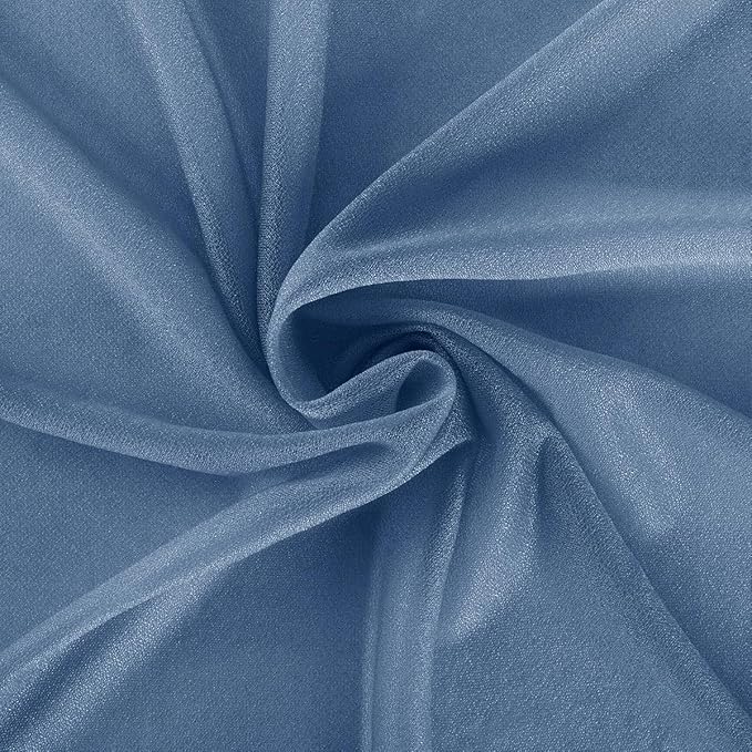 Dusty Blue Wedding Arch Draping Fabric 29" x 20 FT Blue Wedding Drapes for Backdrop Sheer Curtains Drapes for Romantic Bridal Baby Shower Ceremony Birthday Party Fall Outdoor Events