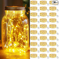 kolpop 30 Pack LED Fairy Lights Battery Operated, 7FT 20 LED Mini Twinkle String Lights Battery Powered Waterproof for Christmas Mason Jars Party (Warm White)