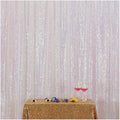 Poise3EHome Iridescent Sequin Backdrop,6FT x 8FT Sequin Photography Backdrop Curtain for Party Decoration, Iridescent