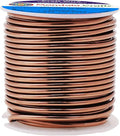 Mandala Crafts 12 Gauge Anodized Aluminum Craft Wire for Jewelry Making - 60 FT Colored Flexible Light Brown Wire - Bendable for Bonsai Armature Crafting Sculpting