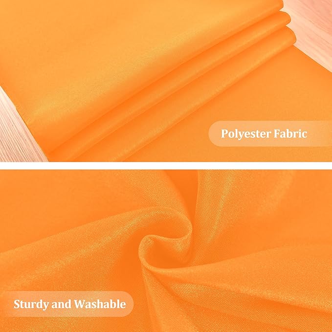 Farmhouse Orange Table Runner Dining Table Runners 60 Inches Long Coffee Table Runner for Dresser Living Room Bedroom Holiday Party Banquet 12X60 Inch