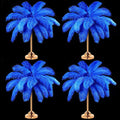 Retrowavy 30 Pcs 18-20 Inch Large Natural Ostrich Feathers Bulk for Centerpieces for Wedding Party Centerpieces Home Decoration Flower Arrangement (Blue)